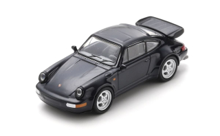 Porsche 911 Turbo (965) black 1:64 Schuco