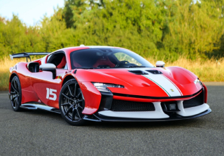 Ferrari SF90 XX Stradale Rosso F1 2004 with Italian flag stripe 1:18 B.B.R.