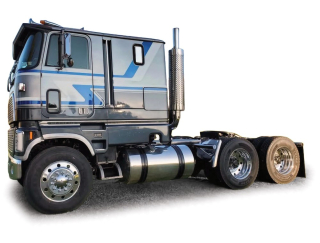 Ford COE 9000 blue/silver 1:64 Ixo America