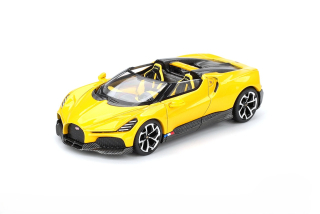 Bugatti W16 Mistral 2023 yellow 1:64 Mini GT