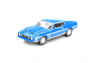 Ford Mustang Mach 1 1971 grabber blue 1:64 Mini GT