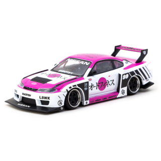 Nissan Silvia (S15) LB-Super Silhouette Auto Finesse white/pink 1:43 Tarmac