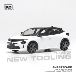 Lancia Ypsilon 2025 white/black 1:43 Ixo Models