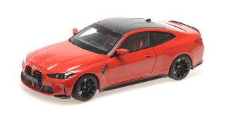 BMW M4 2024 red metallic 1:18 Minichamps 