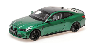 BMW M4 2024 green metallic 1:18 Minichamps 