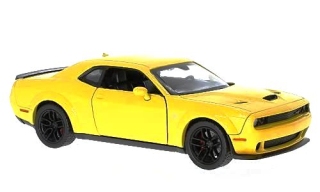 Dodge Challenger SRT Hellcat Wide-Body 2018 yellow 1:24 Motor Max