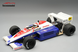 Toleman F1 TG184 Hart Turbo #20 J.Cecotto USA GP 1984 with Pilot Figure 1:18 Tecnomodel