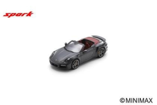 Porsche 911 Turbo S Cabriolet agate grey 1:43 Spark