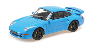 Porsche 911 993 Turbo S 1997 blue 1:18 Minichamps 