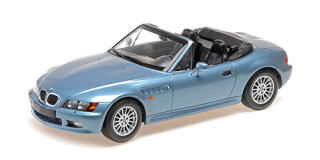 BMW Z3 Roadster 1997 light blue metallic 1:18 Minichamps 
