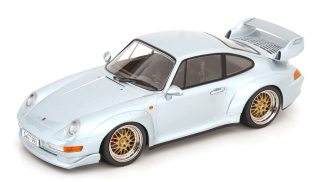 Porsche 911 993 GT2 Coupe 1996 BBS Rims silver 1:18 KK Scale