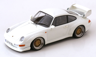 Porsche 911 993 GT2 Coupe 1996 BBS Rims white 1:18 KK Scale
