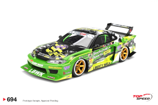 Nissan Silvia S15 LB-Super Silhouette #555 V2 Formula Drift Japan 2024 1:18 TopSpeed Models 