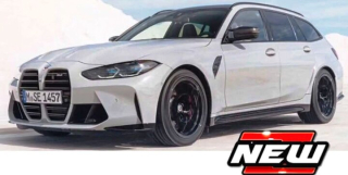 BMW M3 Touring 2023 white 1:24 Bburago