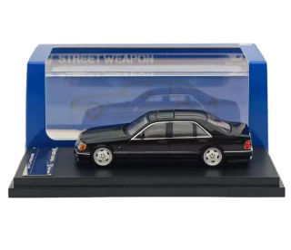 Mercedes-Benz W140 black 1:64 Street Weapon