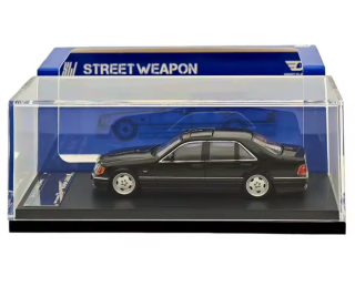 Mercedes-Benz W140 black/grey 1:64 Street Weapon