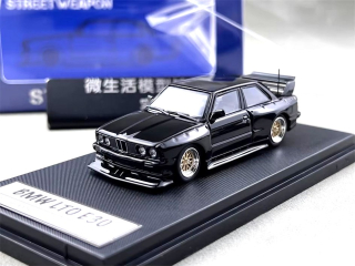 BMW E30 black 1:64 Street Weapon