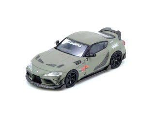 Toyota Supra A90 DARWIN PRO matt green 1:64 Inno Models
