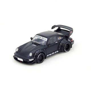 Porsche RWB 964 black matt 1:64 Inno Models