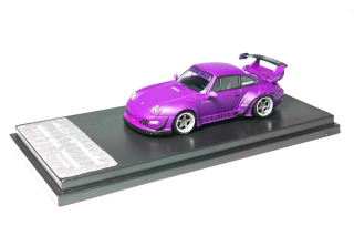 Porsche RWB 993 With High Wing matte purple 1:64 My Model Collect