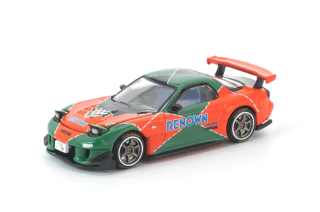 Mazda RX7 Re-Amemiya *Renown* orange/green 1:64 Pop Race