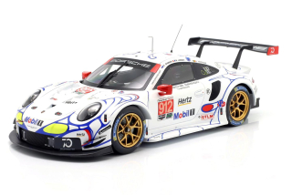 Porsche 911 RSR #912 Bamber/Vanthoor/Jaminet Petit Le Mans 2018 1:18 Ixo Models