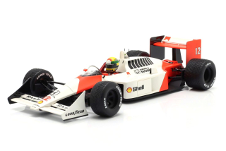 McLaren MP4/4 #12 A.Senna Winner British GP F1 World Champion 1988 with Opening Cover and Engine Details 1:18 Werk83
