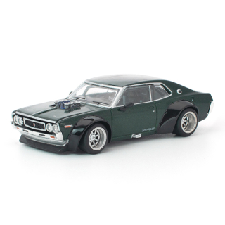 Nissan Laurel C130 1972 green 1:64 Pop Race Limited