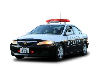 Mazda 6 *Japan Police* 2003 white/black 1:43 Vitesse