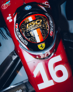 Helmet - Charles Leclerc - Ferrari HP Abu Dhabi GP 2025 1:5 Look Smart Models