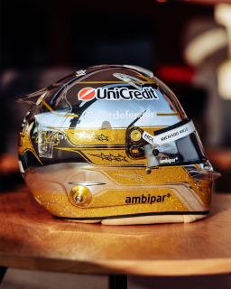 Helmet - Lewis Hamilton - Ferrari HP Abu Dhabi GP 2025 1:5 Look Smart Models