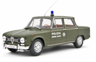 Alfa Romeo Giulia Super 1969 *Polizia Squadra Volante* green 1:18 Laudoracing Model