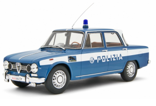 Alfa Romeo Giulia Super 1969 *Polizia* blue/white 1:18 Laudoracing Model