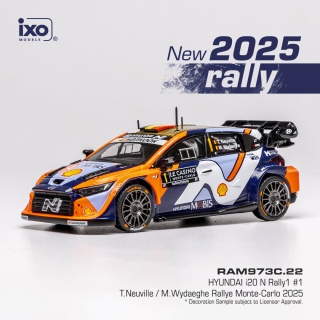 Hyundai i20 N Rally1 #1 Neuville/Wydaeghe Rally Monte-Carlo 2025 1:43 Ixo Models