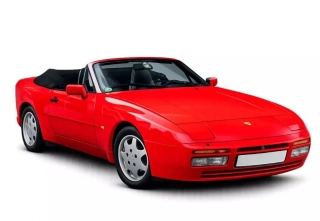 Porsche 944 S2 Cabriolet 1989 red 1:18 Norev
