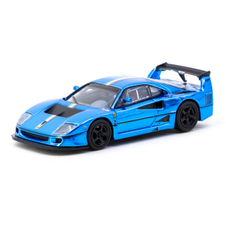 Ferrari F40 LM chrome blue 1:64 Tarmac