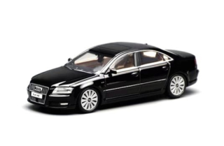 Audi A8 2008 black 1:64 Motorhelix 