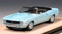 Chevrolet Camaro SS/RS Cabriolet Open 1969 light blue 1:43 Stamp Models