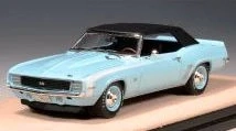 Chevrolet Camaro SS/RS Cabriolet Closed 1969 light blue 1:43 Stamp Models
