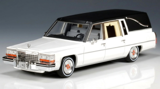 Cadillac Superior 1980 Funeral Car white 1:43 GLM Models