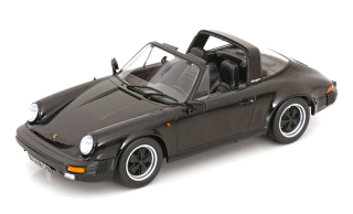 Porsche 911 SC Targa 1983 with Extra Hard Top black 1:18 KK Scale