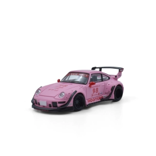 Porsche RWB 993 #98 *Hooters* matte pink 1:64 ModelModel