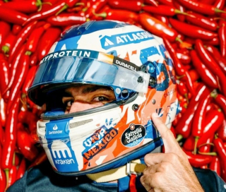 Helmet - Williams Racing - Carlos Sainz - Mexican GP 2025 1:5 Spark