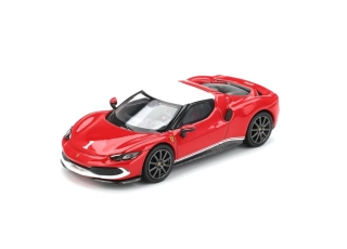 Ferrari 296 GTB Asseto Fiorano F2004 Tribute Livery 2024 red/white 1:64 B.B.R. 