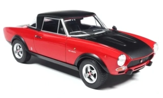 Fiat 124 Abarth 1974 red/black 1:24 WhiteBox