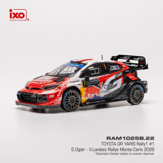 Toyota GR Yaris Rally1 #1 S.Ogier/V.Landais Rallye Monte Carlo 2026 1:43 Ixo Models