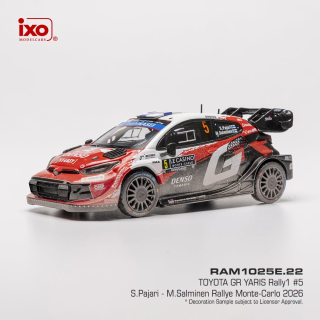 Toyota GR Yaris Rally1 #5 S.Pajari/M.Salminen Rallye Monte Carlo 2026 1:43 Ixo Models