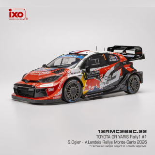Toyota GR Yaris Rally1 #1 S.Ogier/V.Landais Rallye Monte Carlo 2026 1:43 Ixo Models