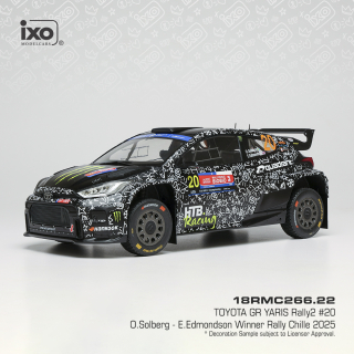 Toyota GR Yaris Rally2 #20 O.Solberg/E.Edmondson Rally Chile 2025 1:18 Ixo Models