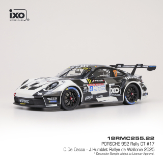 Porsche 992 #17 Jerome/De Cecco Rallye Wallonien 2025 1:18 Ixo Models